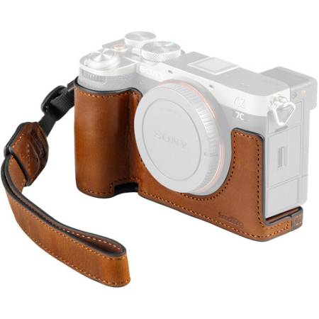 SmallRig 5015 - zestaw, skórzany półfuterał do Sony a7C II i a7CR, brązowy_1